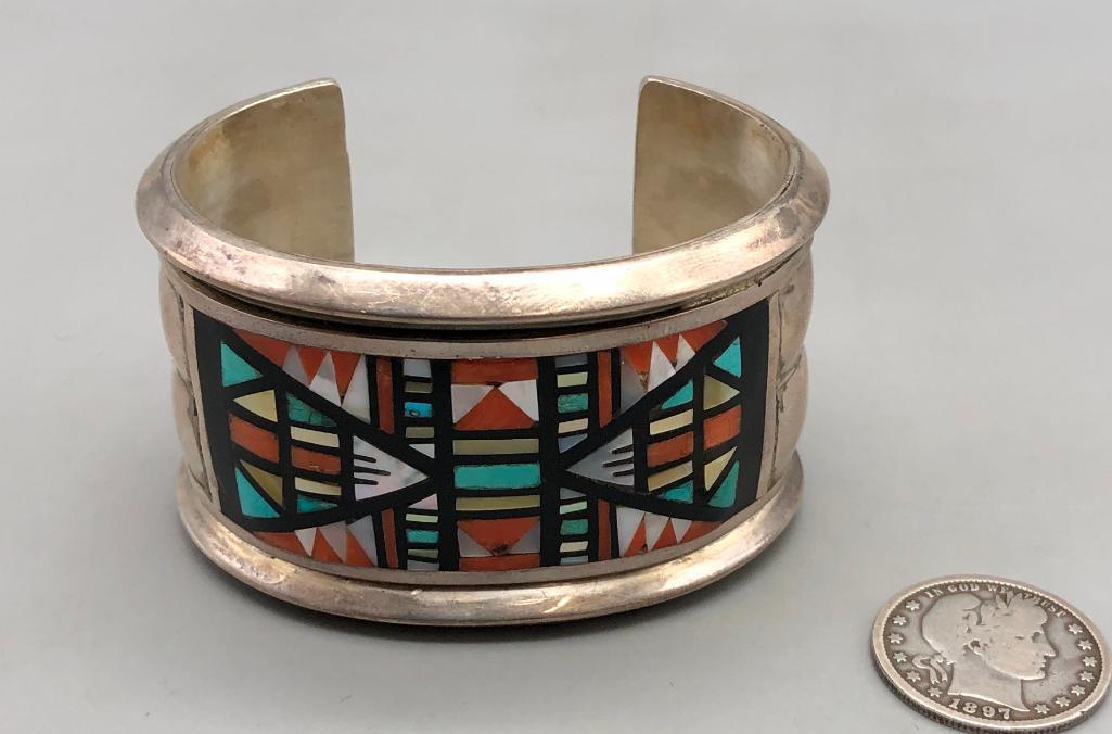 Zuni Multi-Stone Inlay Bracelet