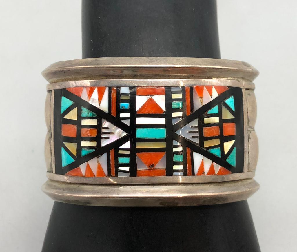 Zuni Multi-Stone Inlay Bracelet