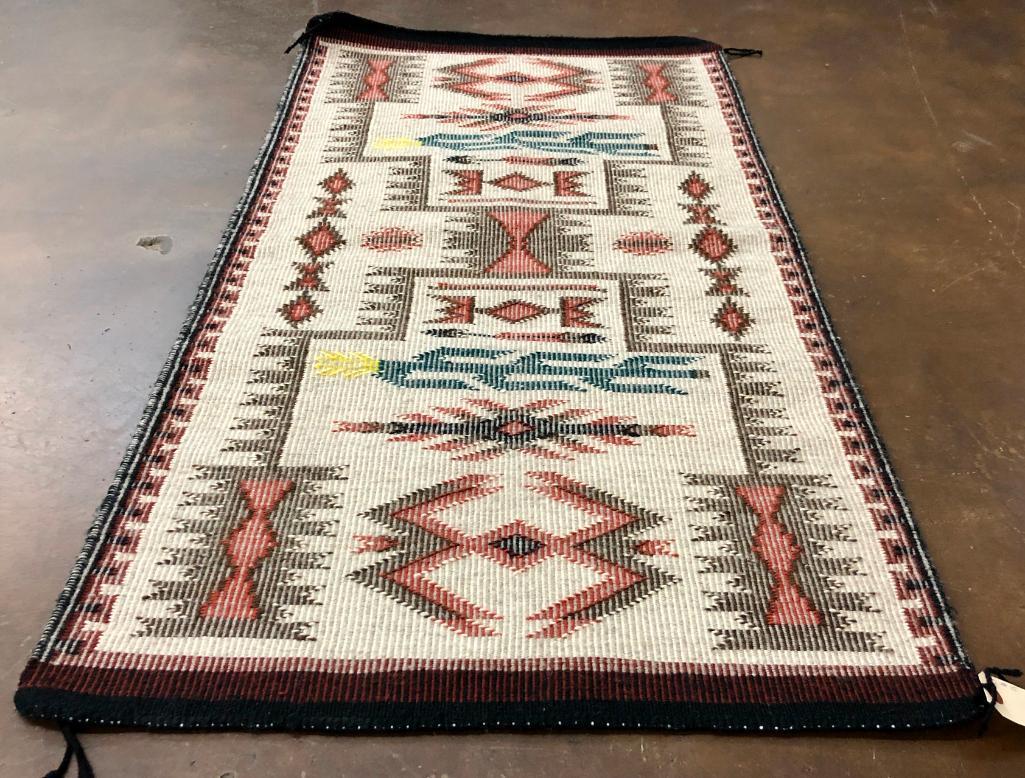 Raised Outline Navajo Textile - Doris Hobson