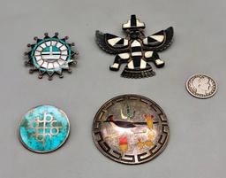 4 Inlaid Pins