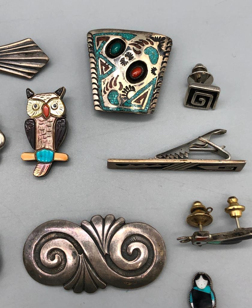 Group of Miscellaneous Pins, Pendants, etc
