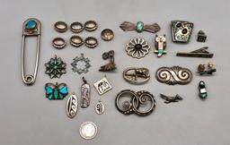Group of Miscellaneous Pins, Pendants, etc