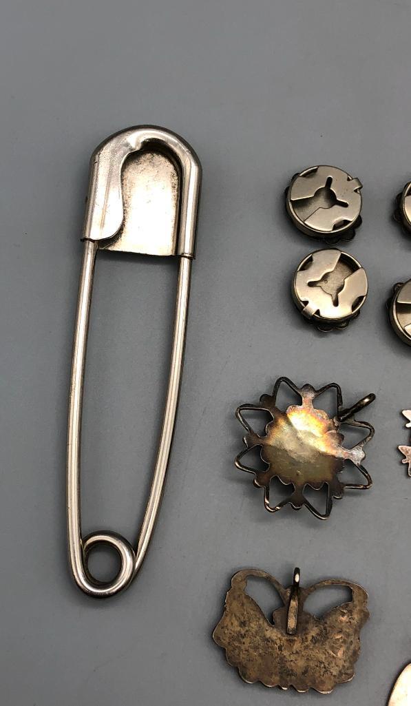 Group of Miscellaneous Pins, Pendants, etc