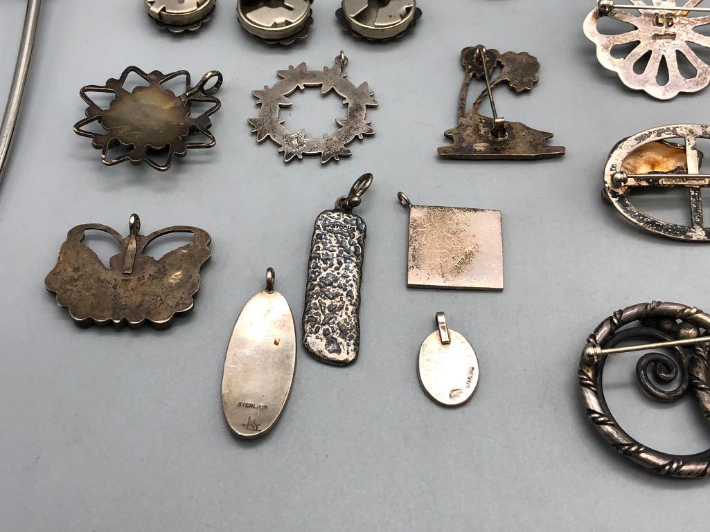 Group of Miscellaneous Pins, Pendants, etc
