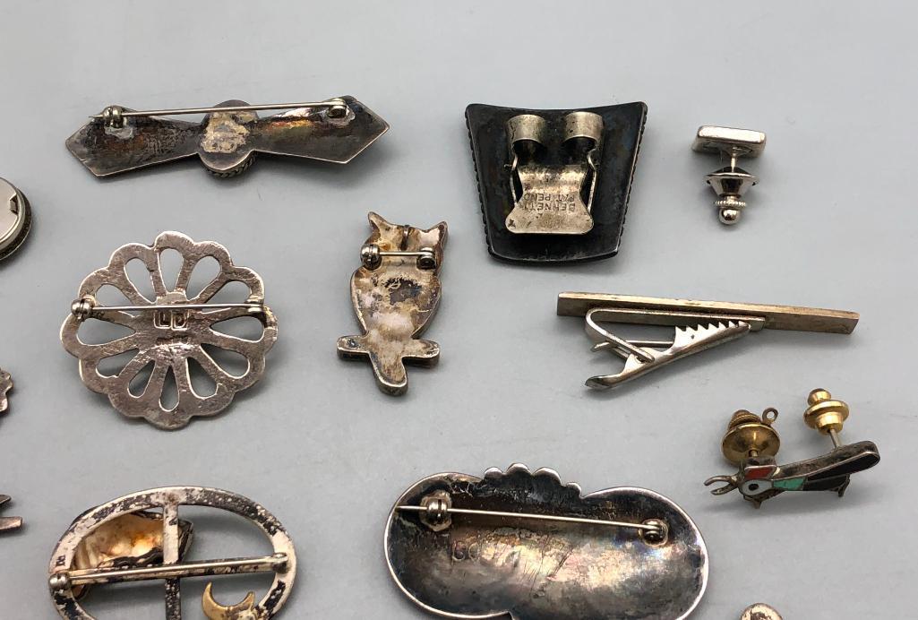Group of Miscellaneous Pins, Pendants, etc