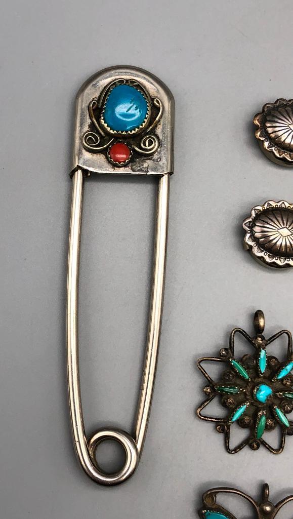 Group of Miscellaneous Pins, Pendants, etc