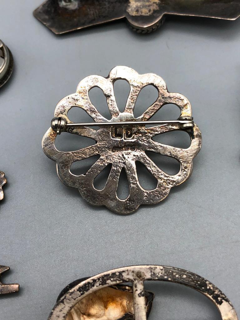 Group of Miscellaneous Pins, Pendants, etc