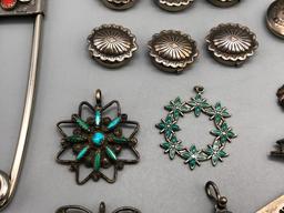 Group of Miscellaneous Pins, Pendants, etc