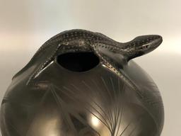Unique Lizard Pot by Rosa Quezada