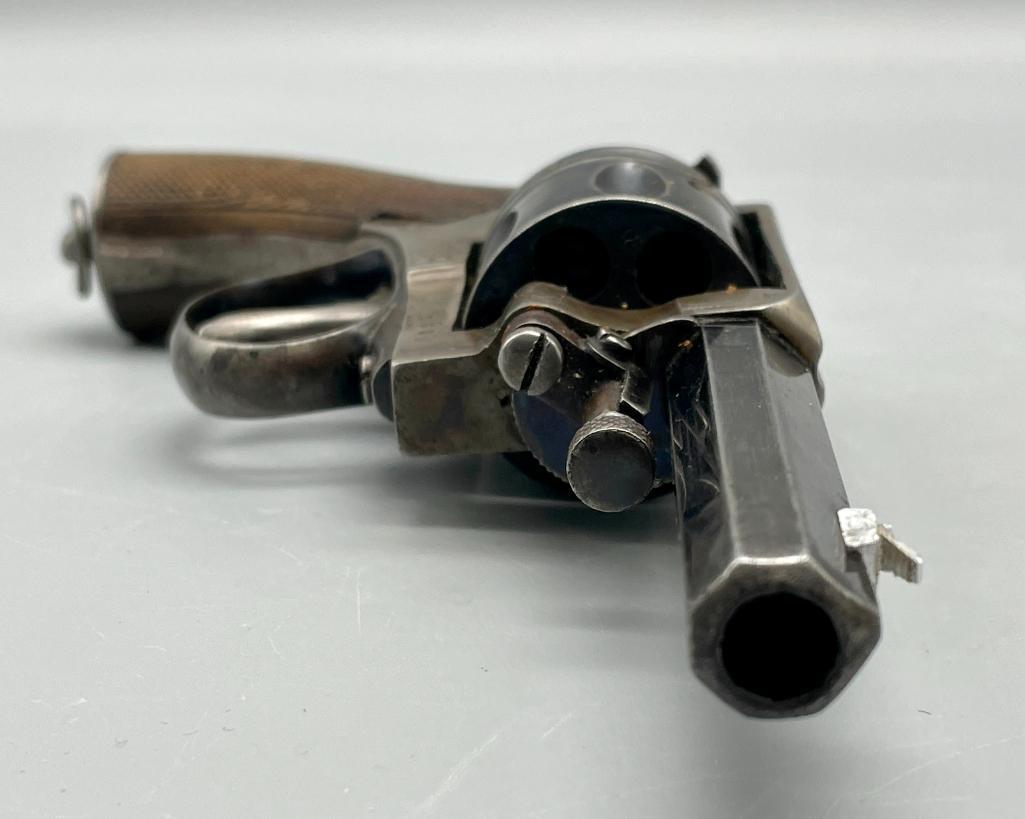 K. Scheffer Early 1900s Belgian Revolver With Holster