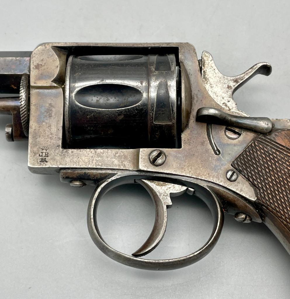 K. Scheffer Early 1900s Belgian Revolver With Holster