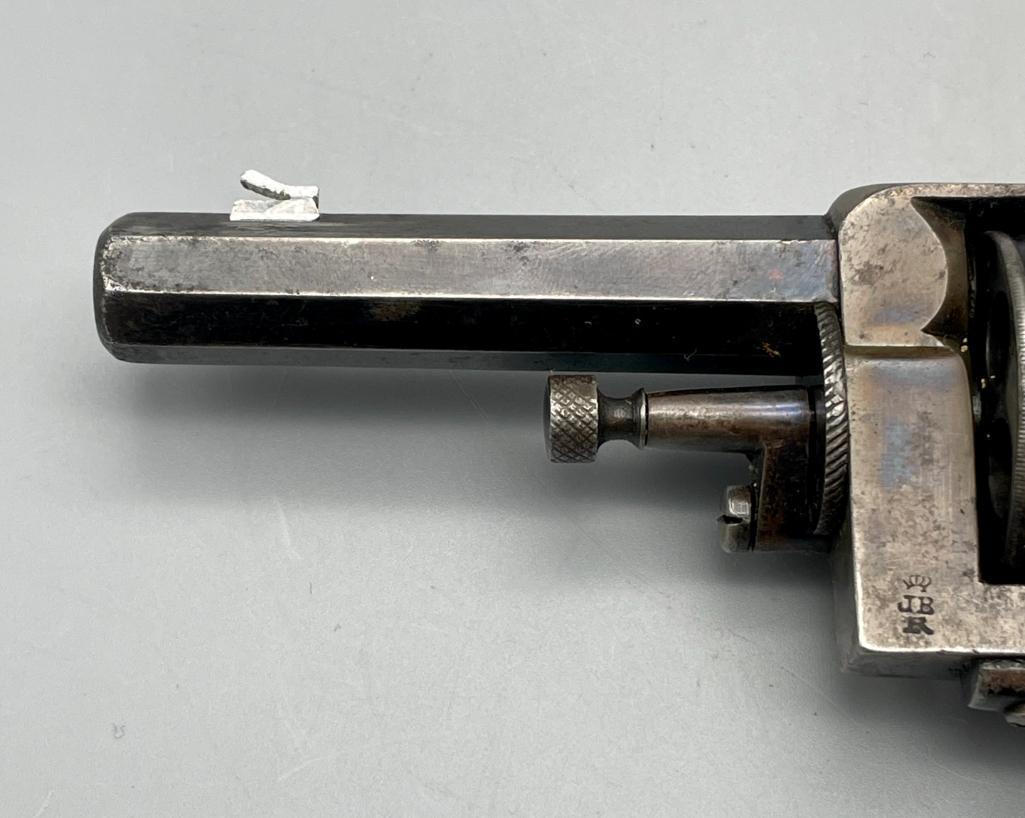 K. Scheffer Early 1900s Belgian Revolver With Holster