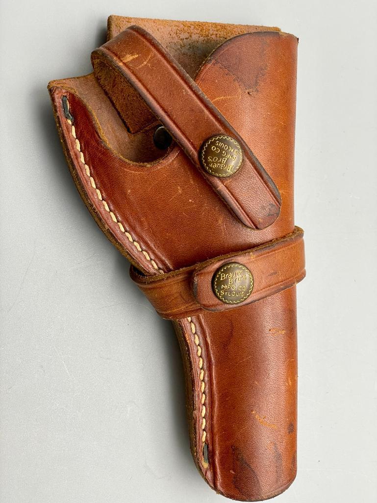K. Scheffer Early 1900s Belgian Revolver With Holster