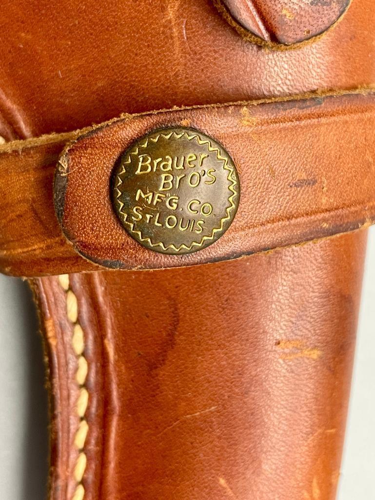 K. Scheffer Early 1900s Belgian Revolver With Holster
