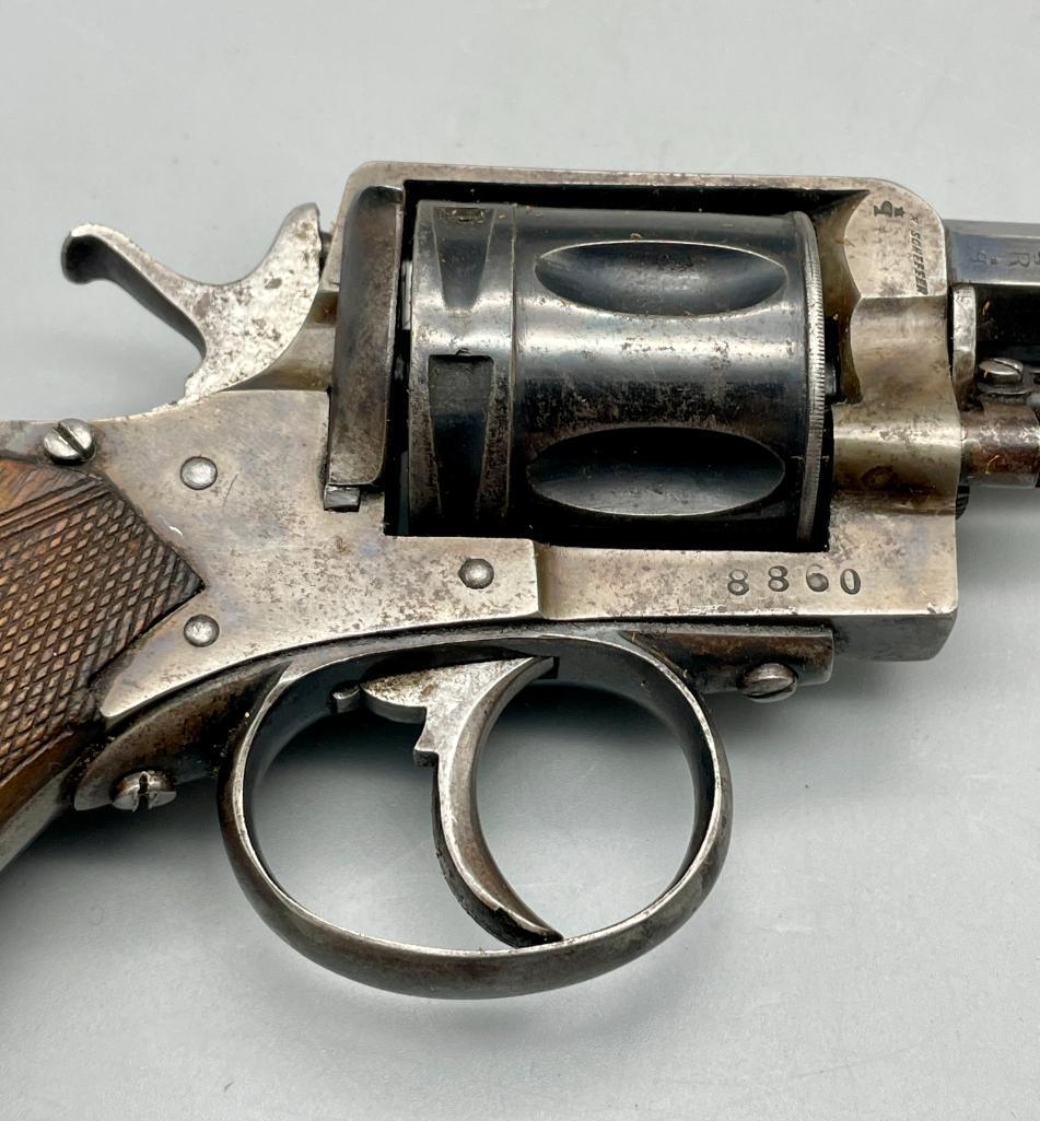 K. Scheffer Early 1900s Belgian Revolver With Holster