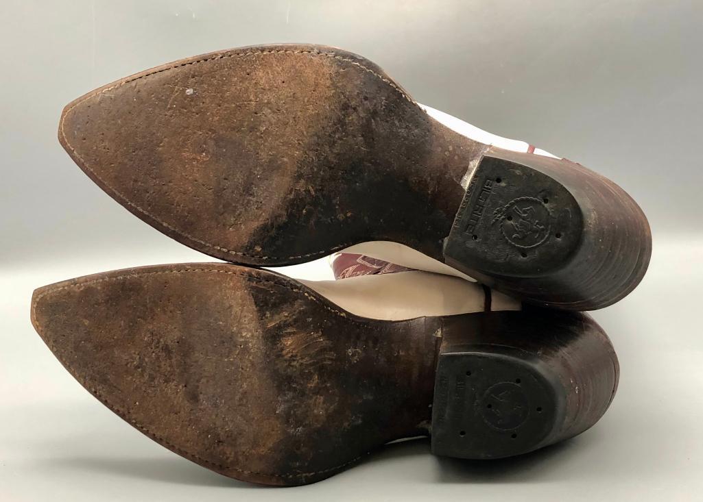 Pair Of Exotic Boots And Matching Belt Possibly Worn By Ricky Skaggs