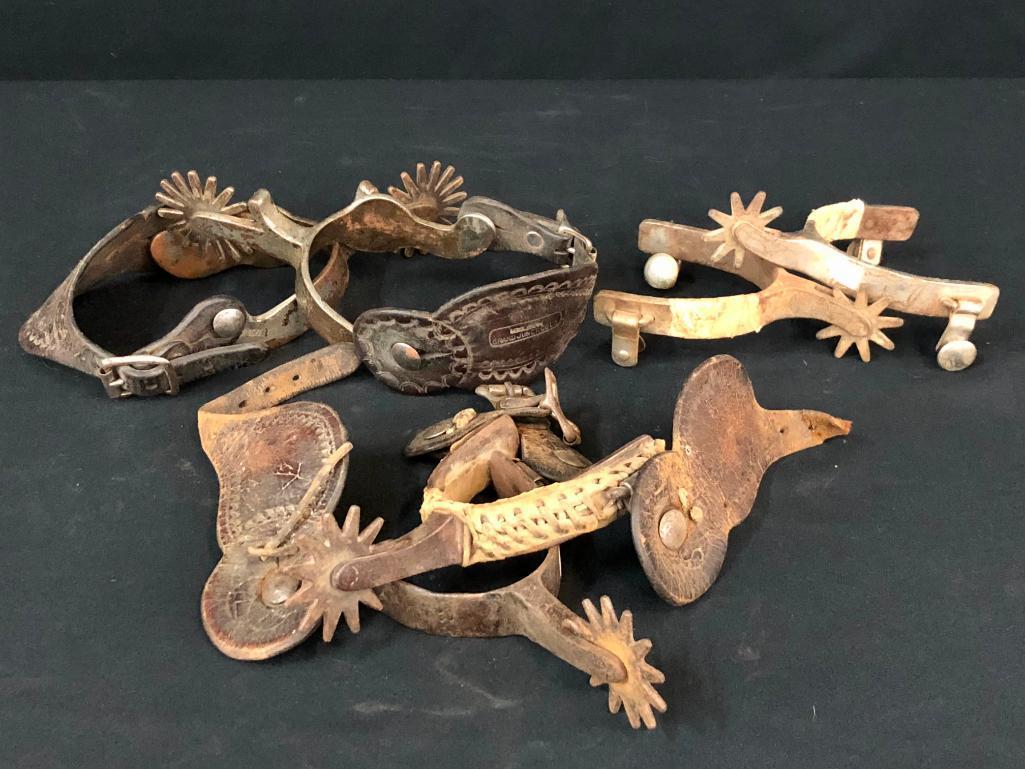 Group Of Crockett And Kelly Spurs
