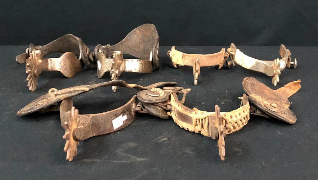 Group Of Crockett And Kelly Spurs