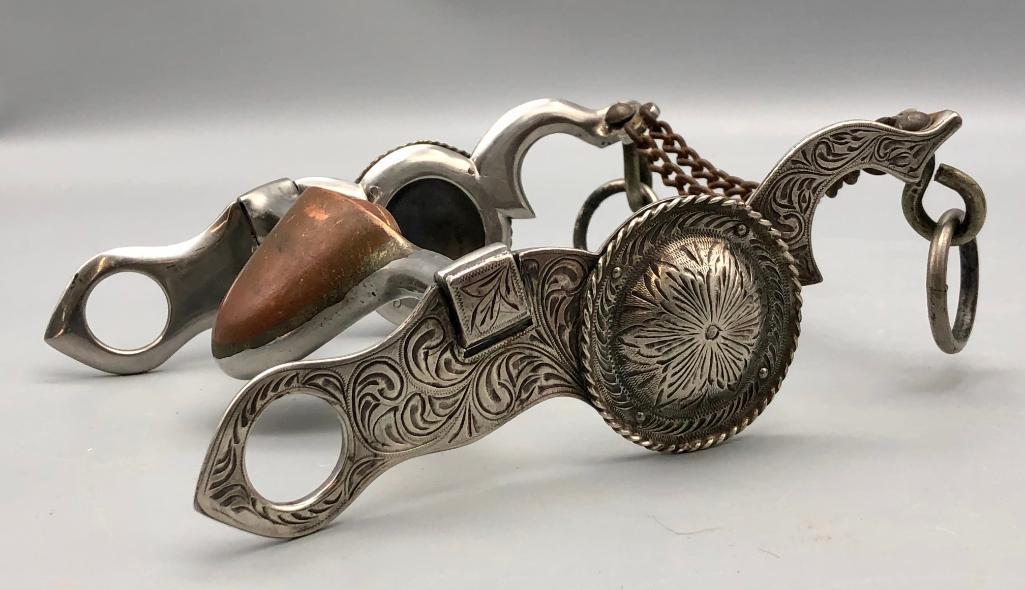 Fleming Silver Overlay Bit With Salinas Mouth