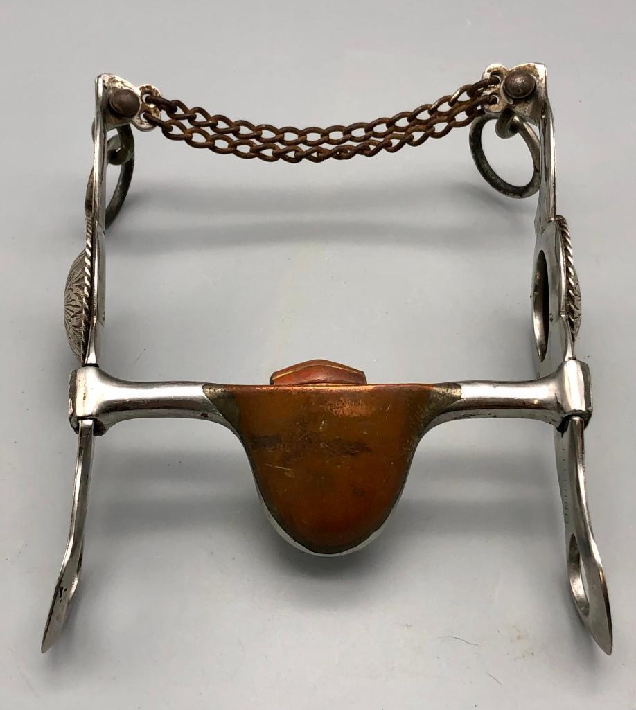Fleming Silver Overlay Bit With Salinas Mouth