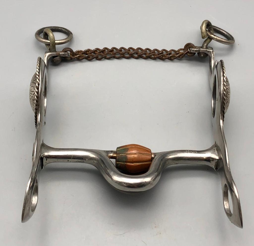 Fleming Silver Overlay Bit With Salinas Mouth