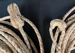 Two Vintage Rawhide Riatas