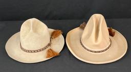 Two Vintage Felt Hats