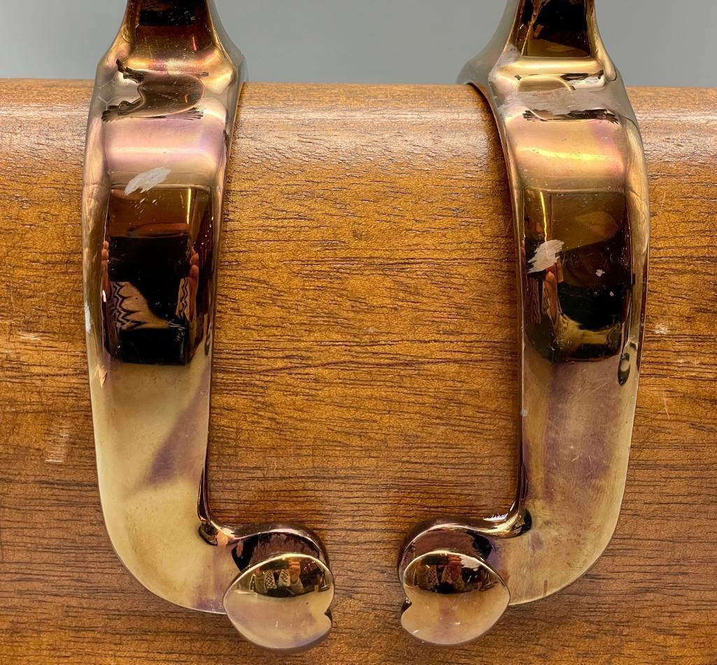 E. Garcia Arrow Themed Inlay Spurs