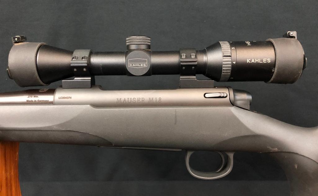 Mauser Model 18 Chambered In .270 Win With Kahles Scope