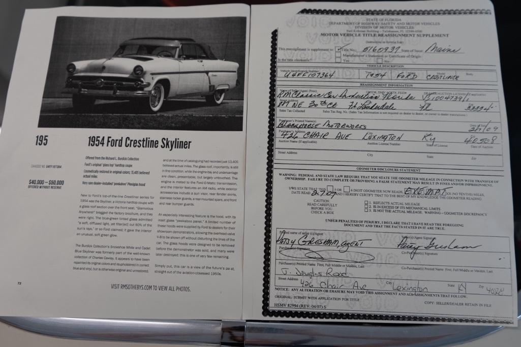 1954 Ford Crestliner Skyliner
