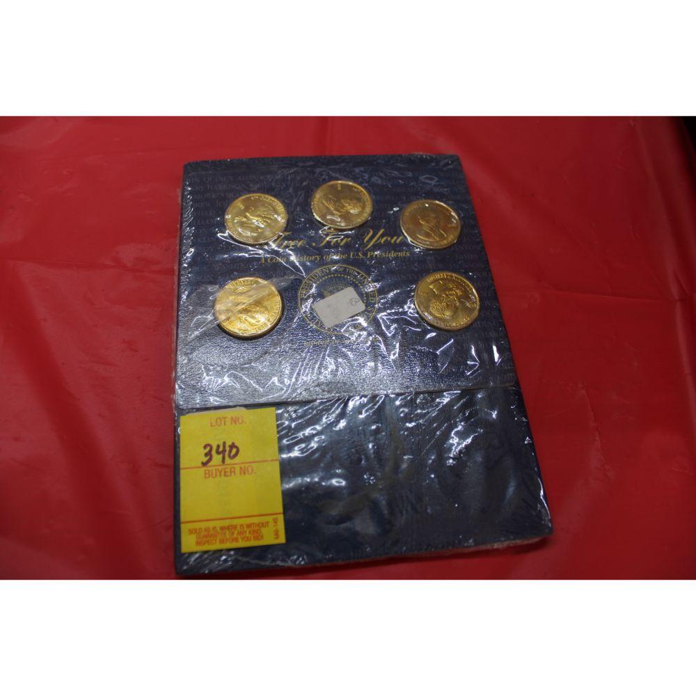 Brass US President's coin history