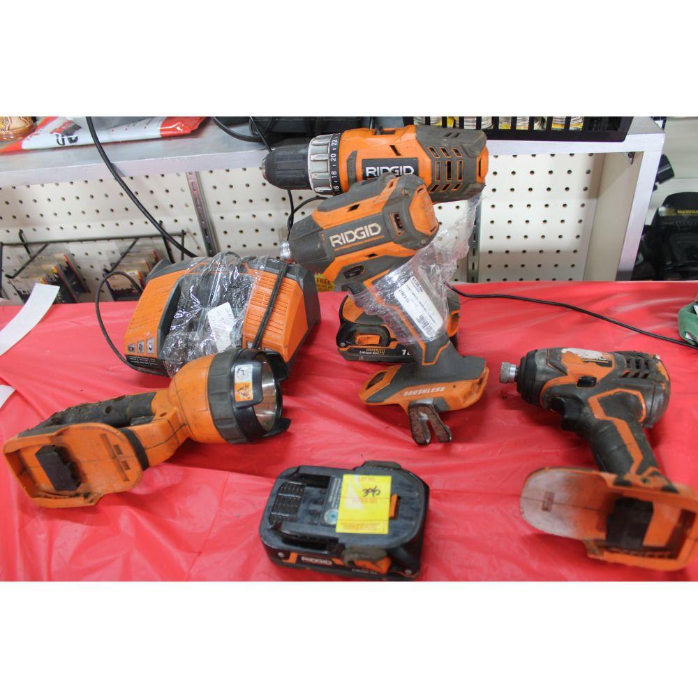18 volt Ridgid items