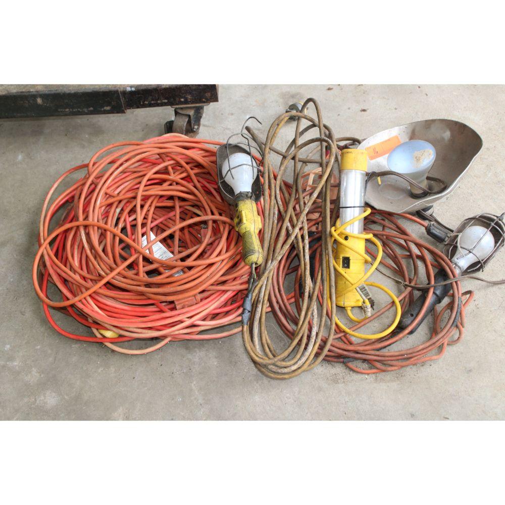 Extension chords and drop lights
