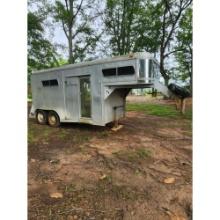 1984 Double D Aluminum Horse Trailer with Title