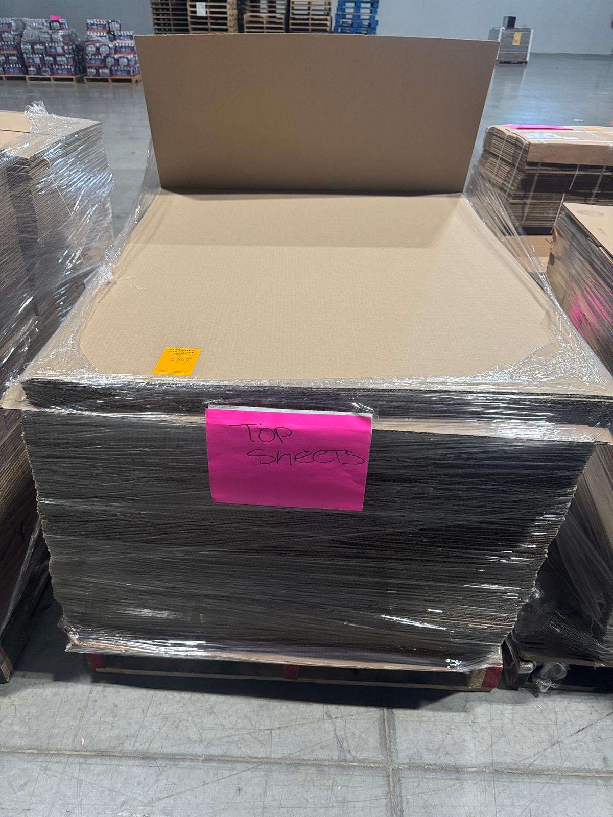 Corrugated Pallet Top Sheet 48x40, A Pallet Of Approximately 300 sheet