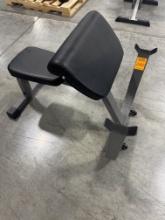 XMark Fitness Seated Preacher Curl Weight Bench