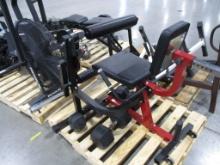 GMWD Leg Curl and Extension Machine, with 50&70 lbs Rogue Hex Dumbbells