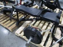 MiM USA Adjustable Bench and Trap Bar w/Rogue Weights