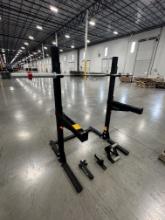 Rogue Squat Rack with Spotter Arms,, Standard Bar and Rack Accessories