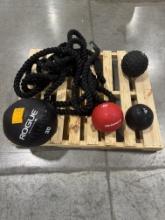 GSE Battle Rope, 4 Weighted Balls
