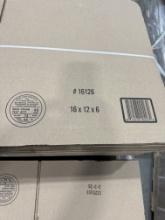 Corrugated Cardboard Box 16"x12"6", A Pallet of 225 Cardboard Boxes