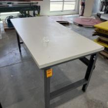 Metal base work table