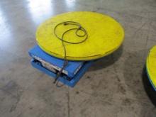 3000lb Portable Hydraulic Scissor Lift Table W/ Turntable