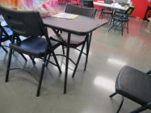 6ft Black Folding Poly Table