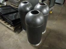 A Lot Of 3 Dome Top Trash Cans