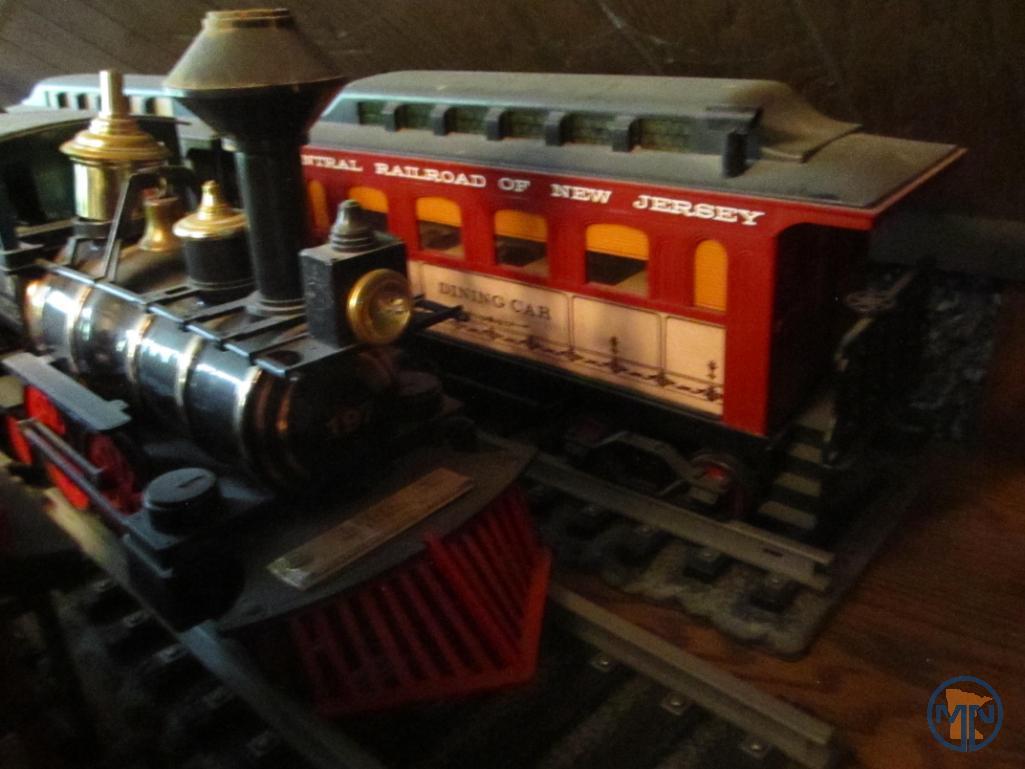 Beam's porcelain combination car and other railroad themed decanters