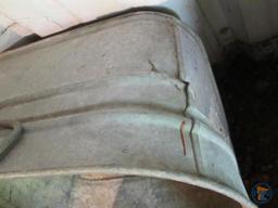 (2) Galvanized wash basins and pail