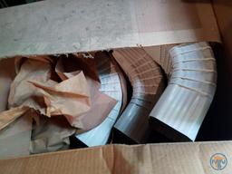 Light-duty 48" fence posts, gutter corners, 36" x 50' galvanized fencing