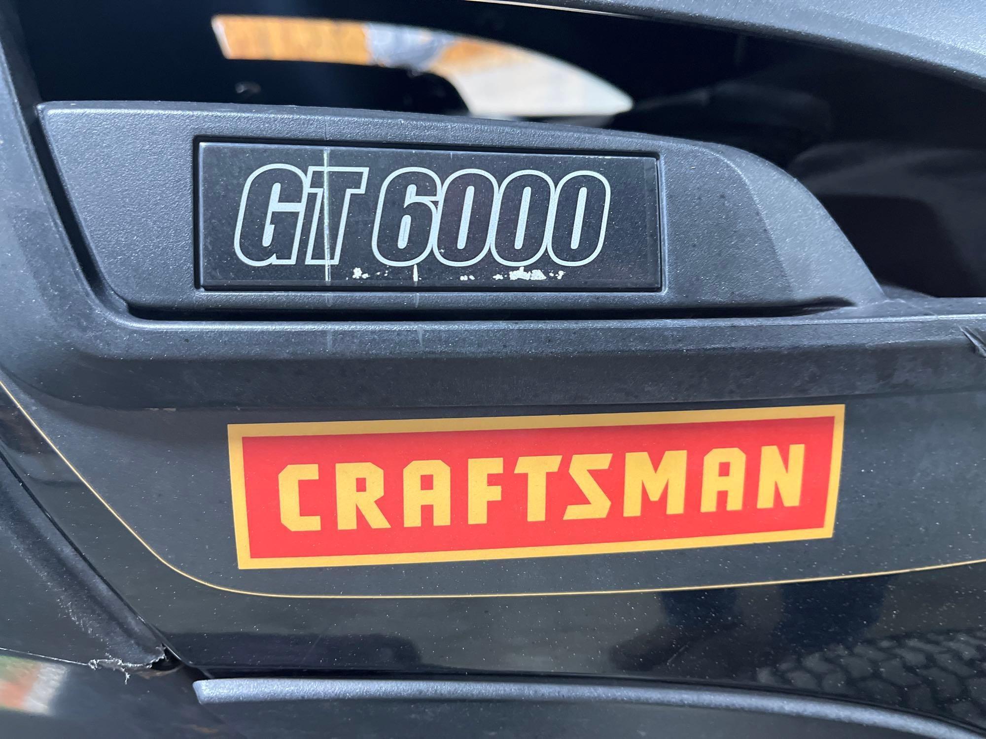 Craftsman GT6000 Garden Tractor.