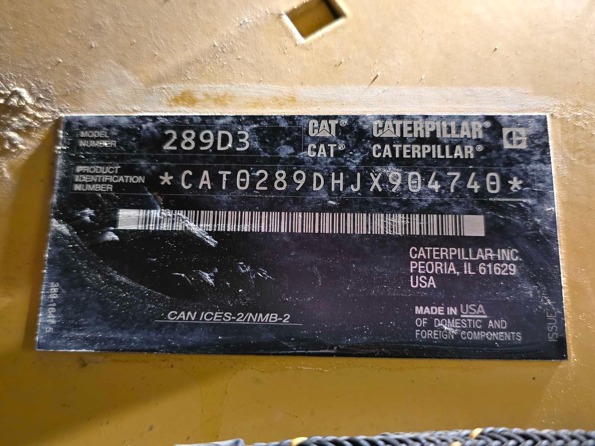 2021 Caterpillar 289D3 Skid Steer Loader